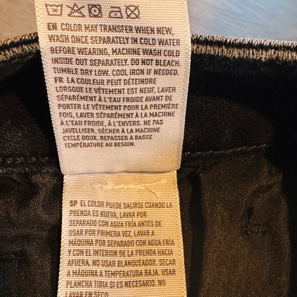 American Eagle Black Lace Floral Super Stretch  Hi-Rise Shorts Size 4 NWT - Picture 7 of 7